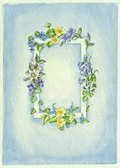 Periwinkle: Victorian Style rectangular border