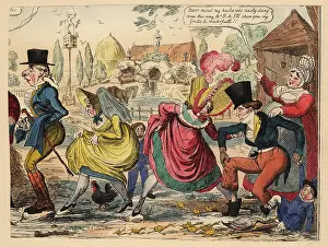 Blarney: Victorian tourists wading through dung on a farm