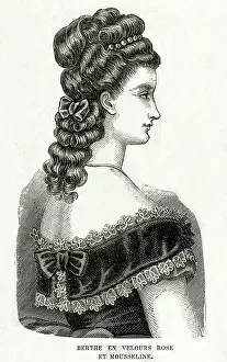 Coiffures: Victorian woman 1875
