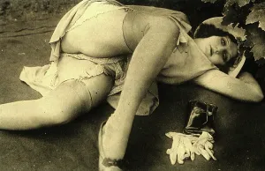 Erotic: Victorian woman in erotic pose