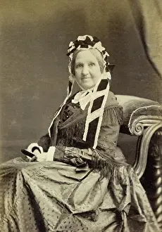 Tassels: Victorian woman in studio portrait