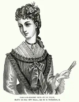 Coiffures: Victorian women 1875