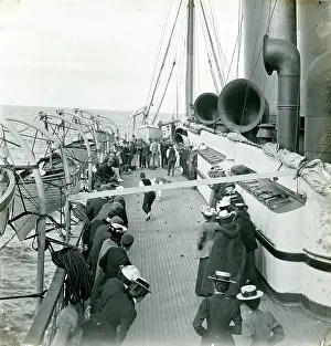 Marbles: Victorians Playing Marbles on Deck of Ship