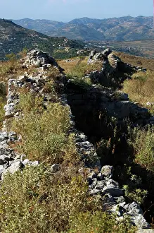 Albanian: Victorinus wall. Late IV century A.C. Byllis Ruins. Republi