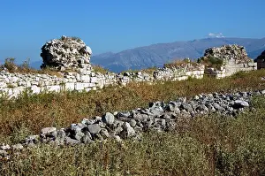 Albanian: Victorinus wall. Late IV century A.C. Byllis Ruins. Republi