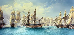 Temeraire: Victory about to Break Line, Trafalgar