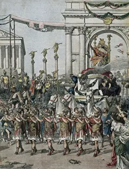 Carriagea: The Victory of Julius Caesar. Illustration by
