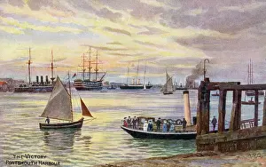 The J Salmon Image Archive (grenville): The Victory in Portsmouth Harbour