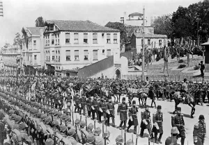 Mohammed: Victory Selamik - procession of the Ottoman Sultan, 1915