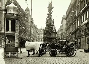 Fiaker: Vienna 1: Fiaker stand in front of the old