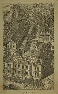 Romer: Vienna 19 Oberdobling. Bird perspective in the