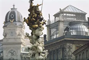 Hundertwasser: Vienna: Black Death column (Pestsaeule) at the Graben