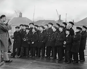 Choirs: The Vienna Boys Choir on their arrival