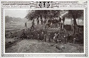 Collotype: Vienna trench 1915