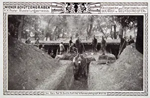Collotype: Vienna trench 1915