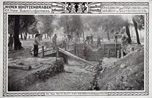 Collotype: Vienna trench 1915