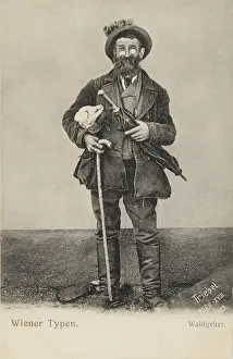 Triebel: Vienna types. Forest walker. 1902