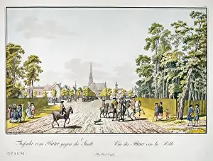 Viena: Vienna: View across the Prater Avenue