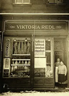 Signboard: Vienna: Viktoria Redl Prager Selchwaren