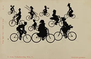 Postkartenverlag: Viennese cyclists. Vienna scenes from