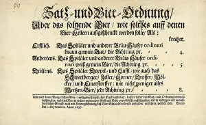 Pricing: Viennese decree of beer pricing