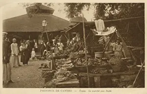Pineapples: Vietnam - Can Tho Province - Traon - Fruit Market