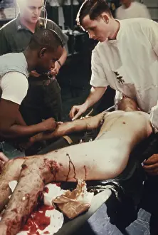 Resuscitation: Vietnam War. US Marine Corporal is given ?