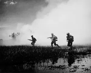 Mekong: Vietnam War. South Vietnamese troops in ?