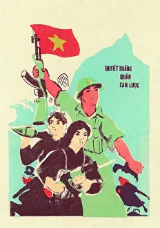 Rocker: Vietnamese Poster - Determined to beat the Invasion