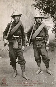 Tonkin: Vietnamese soldiers from Lao Cai