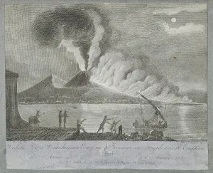 Anno: View of the 22nd eruption of Mount Vesuvius, 1737