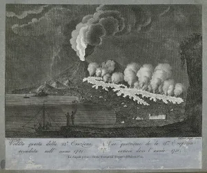 Oliva: View of the 23rd eruption of Mount Vesuvius, 1751