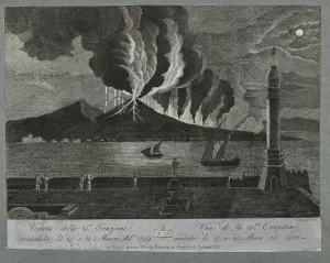 Veduta: View of the 25th eruption of Mount Vesuvius