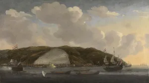 Reinier: View of Algiers with De Ruyter's Ship De Liefde