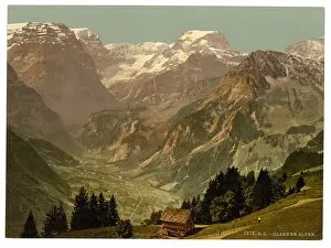 Todi: View of the Alps of Glarus (Selbsanft, Piz Urlu, Todi, etc.)
