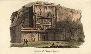 Isfahan: View of the ancient necropolis of Naqsh-e Rostam