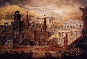 Gandy: View of Ancient Sparta, Greece