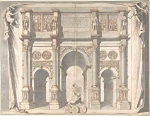 Goeree: View of the Arch of Constantine, before 1704