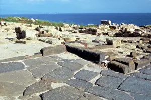 Oristano: View of the archeological ruins