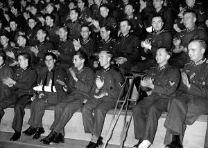 Applaud: View of the audience at an entertainment event