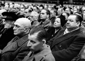 Calls: View of the audience during the speech of Goebbels