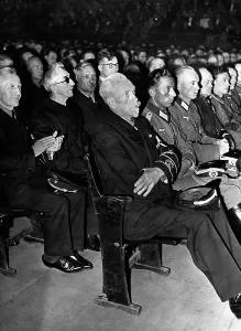 Sportpalast: View of the audience in the Sportpalast during