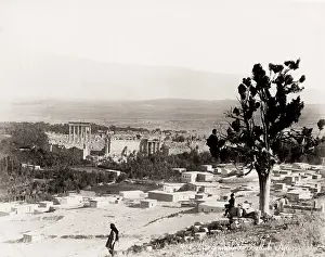 Baalbek: View of Baalbek, Baalbec, Syria