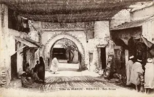 Shaded: View of Bab Brima (Gate), Meknes, Morocco