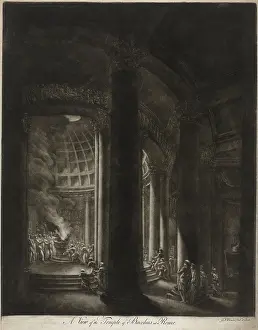 Imagined: View of the Bacchus temple in Rome