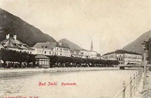 Ischl: View of Bad Ischl and the Esplanade, Austria