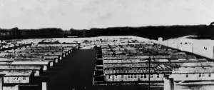 Konzentrationslager: View of the barrack buildings at Ravensbrueck women's concen