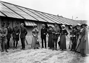 Marseilles: View of a barrack camp at the Western Front