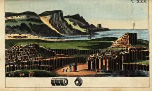 Unterhaltungen: View of the basalt columns of Giant's Causeway