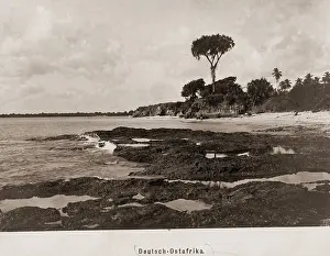 Salaam: View of a bay at Dar es Salaam, 1903